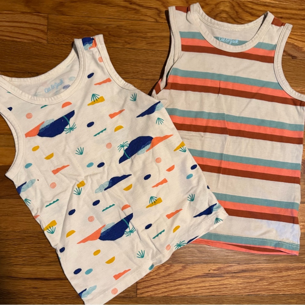 Colorful Kids Tank Tops Set